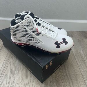 Under Armor UA TM Nitro MID D Football Cleat Size 13.5